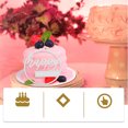 thumbnail image 3 of OUNONA 4Ud Decoraciones Acrílicas Para Pastel Cumpleaños Versátiles Para Fiestas Y Eventos, 3 of 7