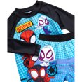 thumbnail image 5 of Marvel Spiderman Boys Rash Guard Set - 2 Piece UPF50+ Quick Dry Swim Shirt & Swim Trunks for Boys, 5 of 7