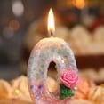 thumbnail image 4 of 1 Birthday Candle, Candle Birthday, 3 In, Ombre Glitter, Pink Birthday Decor, First Birthday Decor, Flower Cake Topper, Blue Birthday Decorations, 1 Pc, 4 of 6