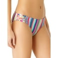 thumbnail image 2 of No Boundaries Juniors Printed Strappy Scoop Swim Bikini Bottom, 2 of 5