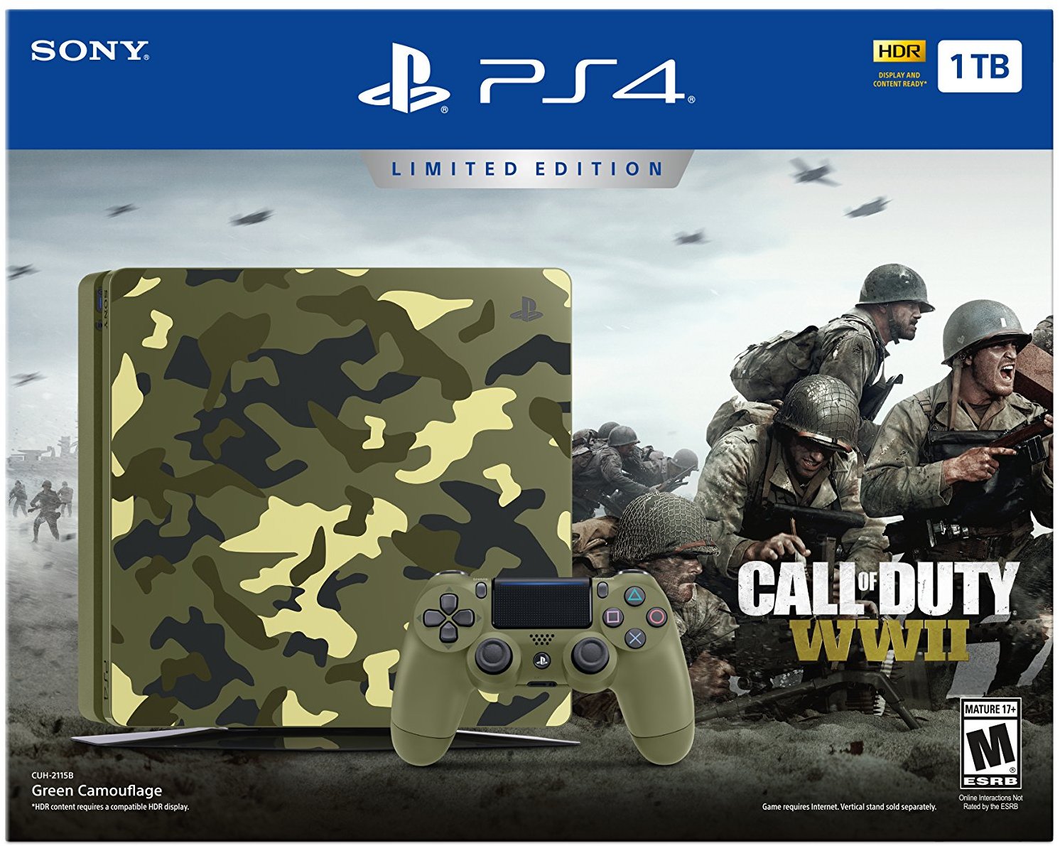 Sony PlayStation 4 1TB Call of Duty WWII Limited Edition Bundle, 3002200 - image 5 of 5