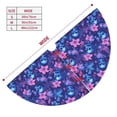 thumbnail image 3 of Rateoe Blue Skull Leaf Print Christmas Tree Skirt 48" for Xmas Holiday New Year Party Circle Tree Mat Ornaments Decoration, 3 of 7