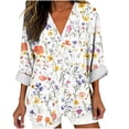 thumbnail image 5 of Neewe Womens Long Sleeve Shirts Casual Summer Fashion Ladie Tops Loose Fit Spring Lightweight Clothes Beach Vacation, 5 of 5