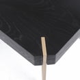 thumbnail image 5 of LuxenHome 46" W Manufactured Wood Veneer and Gold Metal Coffee Table, Black, 5 of 10
