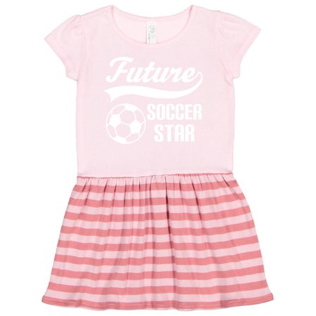 

Inktastic Future Soccer Star Ball Sports Gift Toddler Girl Dress