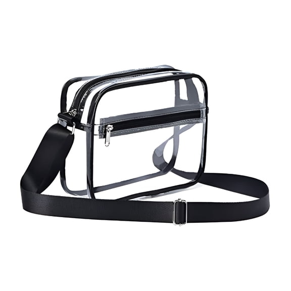 ELORIAH Stadium Approved Clear Crossbody Bag Shoulder Purse Bag with Adjustable Shoulder Strap for Concerts Clear Purses