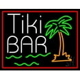 thumbnail image 1 of Green Tiki Bar With Palm Tree LED Neon Sign 15 x 19 - inches, Clear Edge Cut Acrylic Backing, with Dimmer - Bright and Premium built indoor LED Neon Sign for Bar decor., 1 of 7