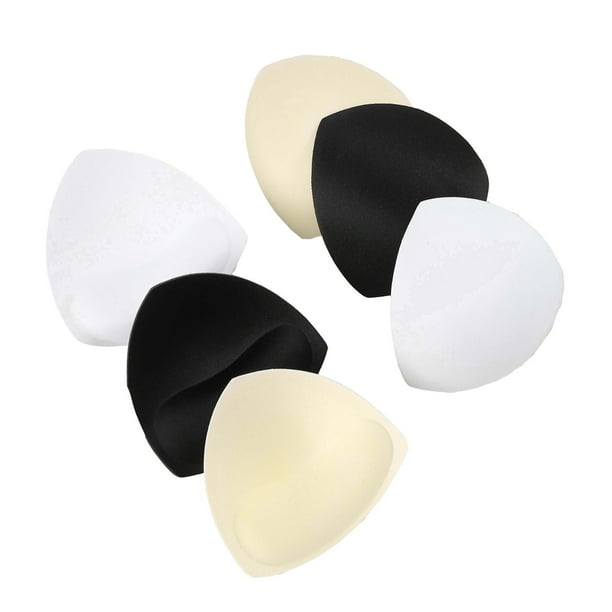 3 Pairs Sexy Removable Of Bra Pads Bikini Underwear Insert Heart Shade