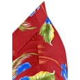 thumbnail image 5 of HAPPY BAY Men's Funky Beach Party Tropical Floral Shirts Short Sleeve Button Down Hawaiian Shirt for Men L Hibiscus Palm, Red, 5 of 6
