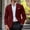 Wine, variant on LMOIPLI Men's Single Button Slim Fit Blazer Notched Lapel Pocket Square Decor Casual Business Sport Coat for Wedding Office Date Formal Outfits Navy L
