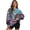American Flag Eagle Print, variant on Oversized Pullover, American Flag Eagle Print Crewneck Loose Fit Polyester Sweatshirt for Shopping Hunting Daily Wear, Size S