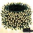 thumbnail image 1 of Guirnalda de luces navideñas YIQU 800 LED, 80 m, resistente al agua, color blanco cálido, 1 of 6