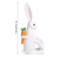 thumbnail image 3 of Easter Bunny Figurine Cartoon Cute Mother & Child Rabbit Desk Display Ornament Cute Rabbit Mom Holding a Little Rabbits Resin Easter Statue for Home and Office Tabletop Decor Supplies - (B), 3 of 9