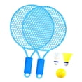 thumbnail image 3 of Raqueta de tenis para niños, raqueta de bádminton con volante, raqueta de bádminton para niños azul, 3 of 8