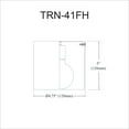 thumbnail image 2 of TRN-41FH-MW Dainolite Theron - 1 Light Flush Mount-Matte White Finish, 2 of 3