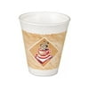 THERMO-GLAZE CAFE G STYROFOA COFFEE CUPS, RED/BROWN/BLACK, 12 OZ., 1,000 PER CASE