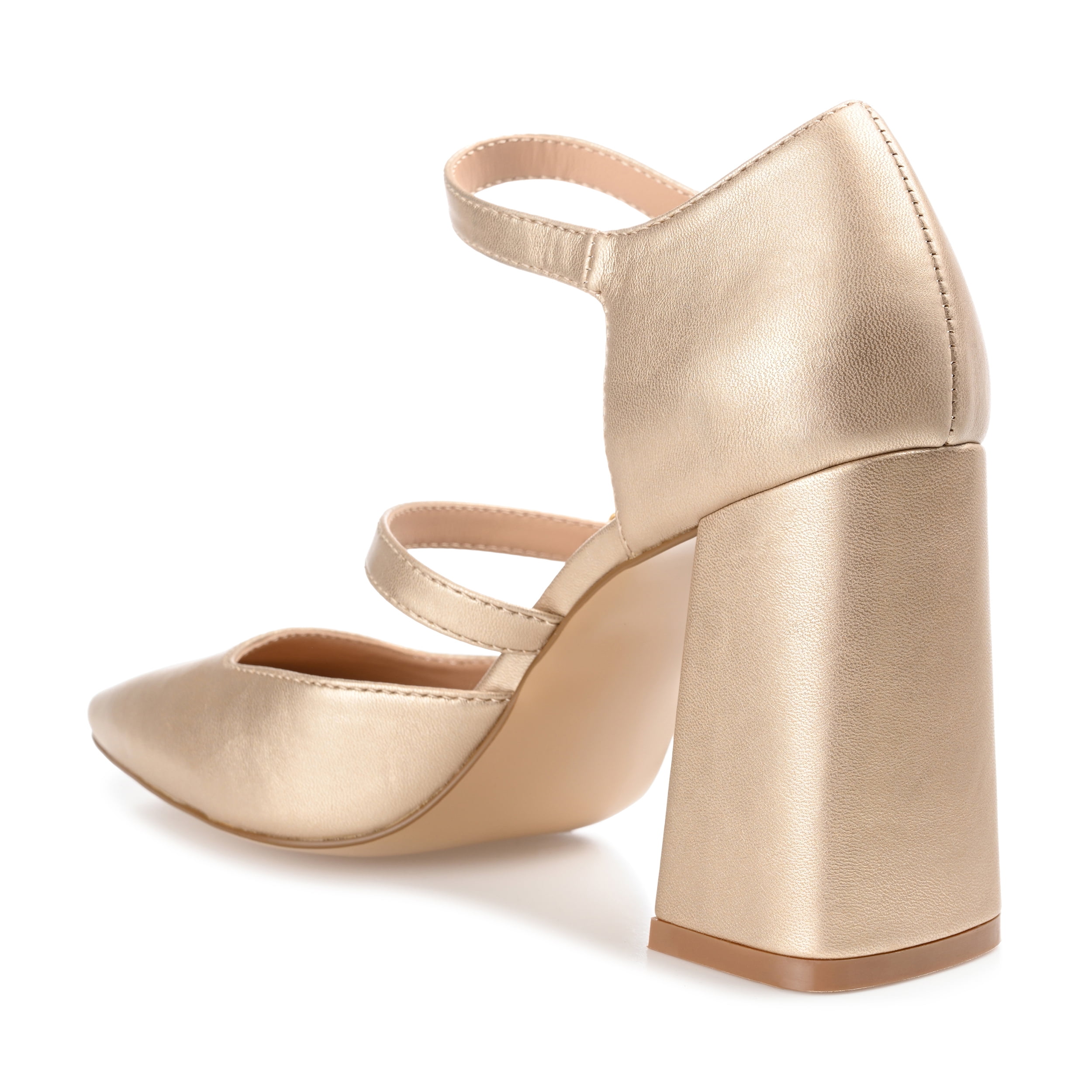 Journee Womens Isadorah Mary Jane Mid Block Heel Square Toe Pumps, Widths Available