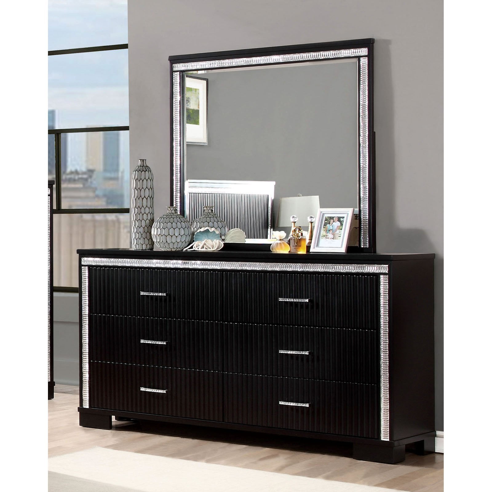 Furniture Of America P 6 Drawer Dresser With Optional Mirror