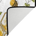 thumbnail image 5 of SKYSONIC 36x24in Cute Sunflower Bees Area Rug, Little Wild Flowers Non-Slip Floor Carpet for Indoor Living Dining Room Bedroom, 5 of 7