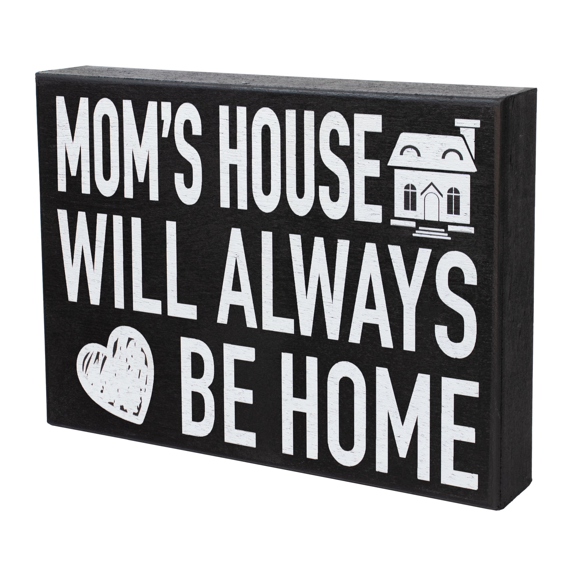 Sentimental Gift Presents for Mom JennyGems Mothers Day Gift for Mom and Grandma Wooden Mom Quote Saying Box Sign Moms House Will Always Be Home Mom Plaque Mom Gifts Mom Sign