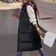 thumbnail image 5 of Gibobby Chaleco largo acolchado mujer, Chaleco casual ligero hinchado de longitud media, cálido, largo, básico acolchado, chaleco para el sudor para mujer, chamarra fresco(Marina,M), 5 of 5