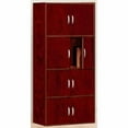 thumbnail image 2 of Hodedah 4-Shelf, 8-Door Bookcase Cabinet in Cherry, 2 of 2