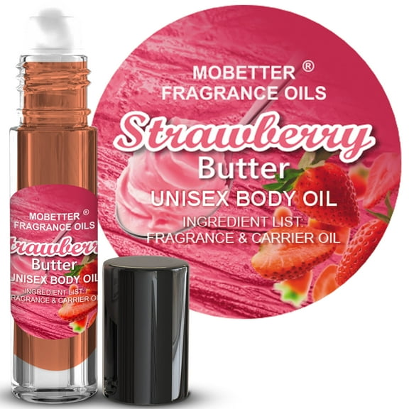 MOBETTER FRAGRANCE OILS Strawberry Butter Fragrance Body Oil for Unisex