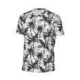 thumbnail image 6 of Wukai Hawaii Palms Print Men's Short-Sleeved Mesh T-Shirt,Quick-Dry Short Sleeve Workout T-Shirt-Large, 6 of 8