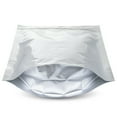 thumbnail image 5 of 100 pcs 12"×19.5" Mylar Silver Aluminum Foil Resealable Stand Up Bags Heat Seal Zipper Lock Reusable Storage Pouches for Zip Food Storage Lock Packaging with Tear Notches, 5 of 5