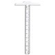 thumbnail image 1 of 30cm T Shape Plastic Ruler for Handmade Craft, DIY Study Design, Art Supplies Accessories, 1 of 1