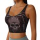 thumbnail image 2 of Balery Spider with Skull Sujetadores deportivos con espalda cruzada para mujer, acolchados, sin costuras, de alto impacto, ideales para yoga, gimnasio, entrenamiento y fitness.-XX-Large, 2 of 8