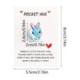 thumbnail image 3 of Cheapark English Encouragement Bunny Pocket Card Desktop Decorative with Inspirational Blessings for Home Office Spring Gift, 3 of 6