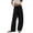 Black#571, variant on FINALGANG Women Casual Pants Stretchy Striped Printed Elastic Waist Drawstring Straight Wide Leg Trousers With Pockets Woman Stylish Casual Daily Party Photoshoot Pants,Beige,L