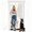 White, variant on NEWEEN Magnetic Screen Door - 38 Inch x 83 Inch Mesh Door Screen with Magnets, Door Net Fits Door Size 36 inch x 82 inch Hands Free Mesh Partition Keeps Bugs Out