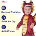thumbnail image 4 of Disfraz de dragón americano para niños, diseño de dragón rojo, 4 of 7