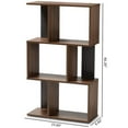thumbnail image 7 of Bowery Hill 3 Shelf Display Bookcase in Brown and Dark Grey, 7 of 7