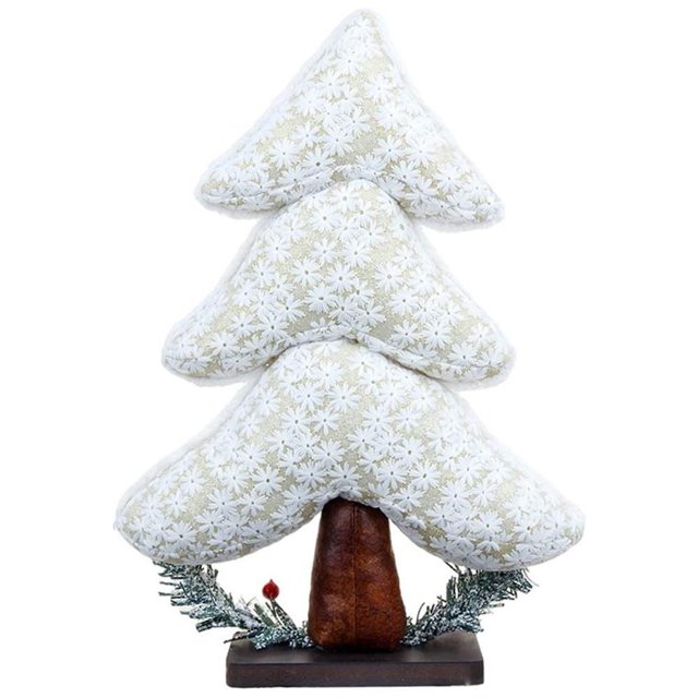 Navidad Plata Blanco Árbol De Navidad Artificial Decoraciones De Feliz Navidad Centro Comercial De Escritorio Decoración De Ventana Para Adornos De Navidad Cateissary HA043952-01