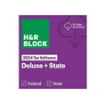 H&R Block Tax Software 24 Deluxe + State Win/Mac WAL ESD BONUS FREE