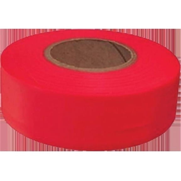 Swanson Tool RFTGLR150 Red Glo Stc Taffeta Roll Flagging Tape - 1.18 x 150 ft.