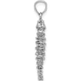 thumbnail image 2 of 14K White Gold 3-D Seahorse Charm (30 X 11.1) Made In United States k2983w, 2 of 5