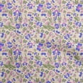 thumbnail image 1 of oneOone Silk Tabby Light Beige Fabric Floral Sewing Material Print Fabric By The Yard 42 Inch Wide, 1 of 1
