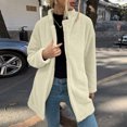 thumbnail image 1 of Pntutb Mujer Otoño e Invierno Color sólido Mangas largas Chaqueta de lana de doble cara Rebeca Abrigo Liquidación Pntutb Pntutb-1695, 1 of 8