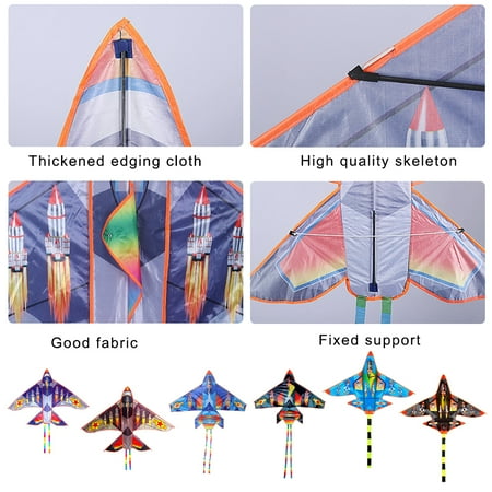 Kite Airplane Shape Portable Single Line Outdoor Flying Kites Children ...