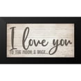 thumbnail image 2 of Boyer, Susie 14x9 Black Modern Framed Museum Art Print Titled - I Love You, 2 of 5