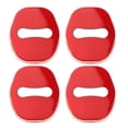 thumbnail image 4 of 4 Pieces Car Door Lock Cover Metal Protection Accessory for, 4 of 8