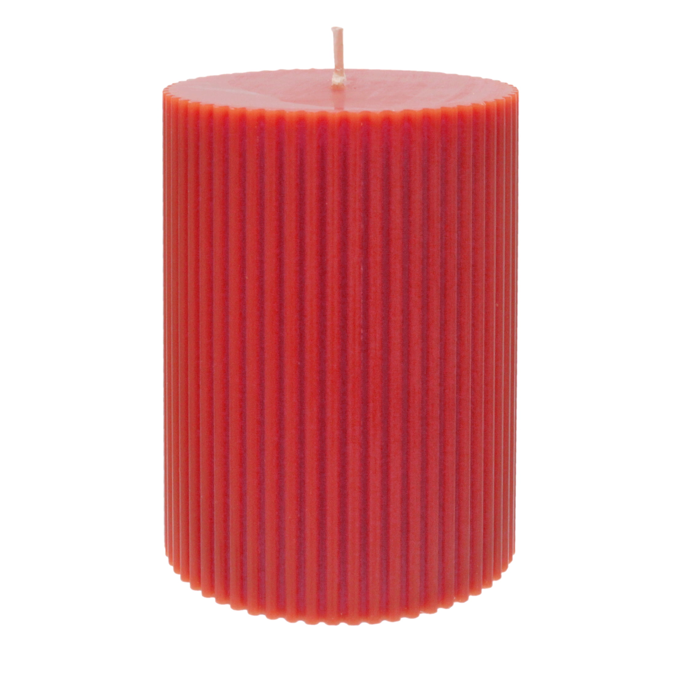 4" Melonade Fizz Scented Red Pillar Candle