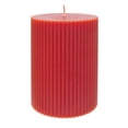 thumbnail image 2 of 4" Melonade Fizz Scented Red Pillar Candle, 2 of 4