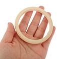 thumbnail image 4 of LAMIRO 10pcs Wood Bangle Bracelets Unfinished Natural Round Wooden Ring for DIY Craft Project Making, 4 of 4