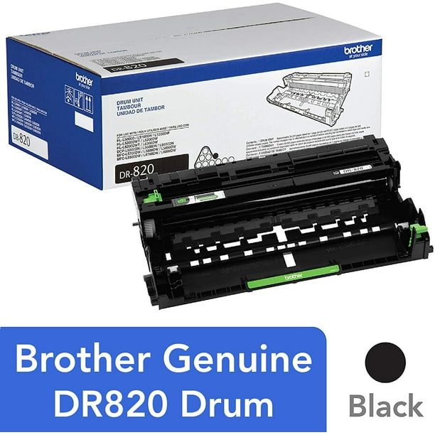 Brother Genuine Drum Unit, DR820, Yields Up to 30,000 Pages, Black