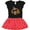 Black & Red with Polka Dots, variant on Inktastic Thanksgiving Turkey Funny Girls Toddler Dress